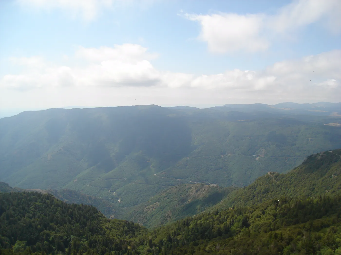 Panorama depuis le Mont Aigoual, Cévennes