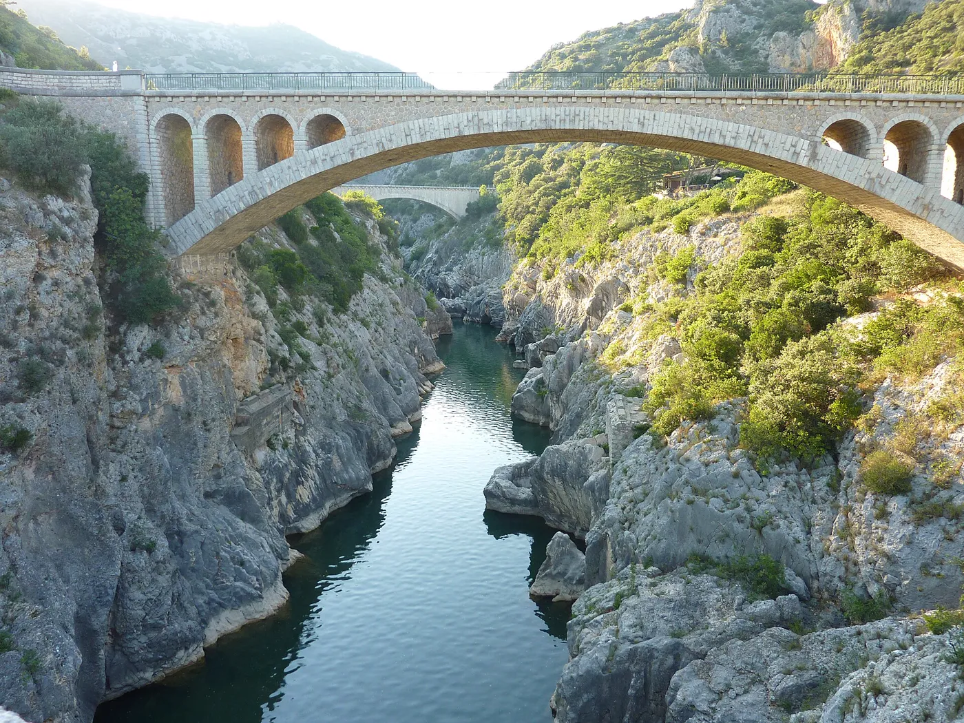 Le Pont du Diable sur l'Hérault à Saint-Jean-de-Fos